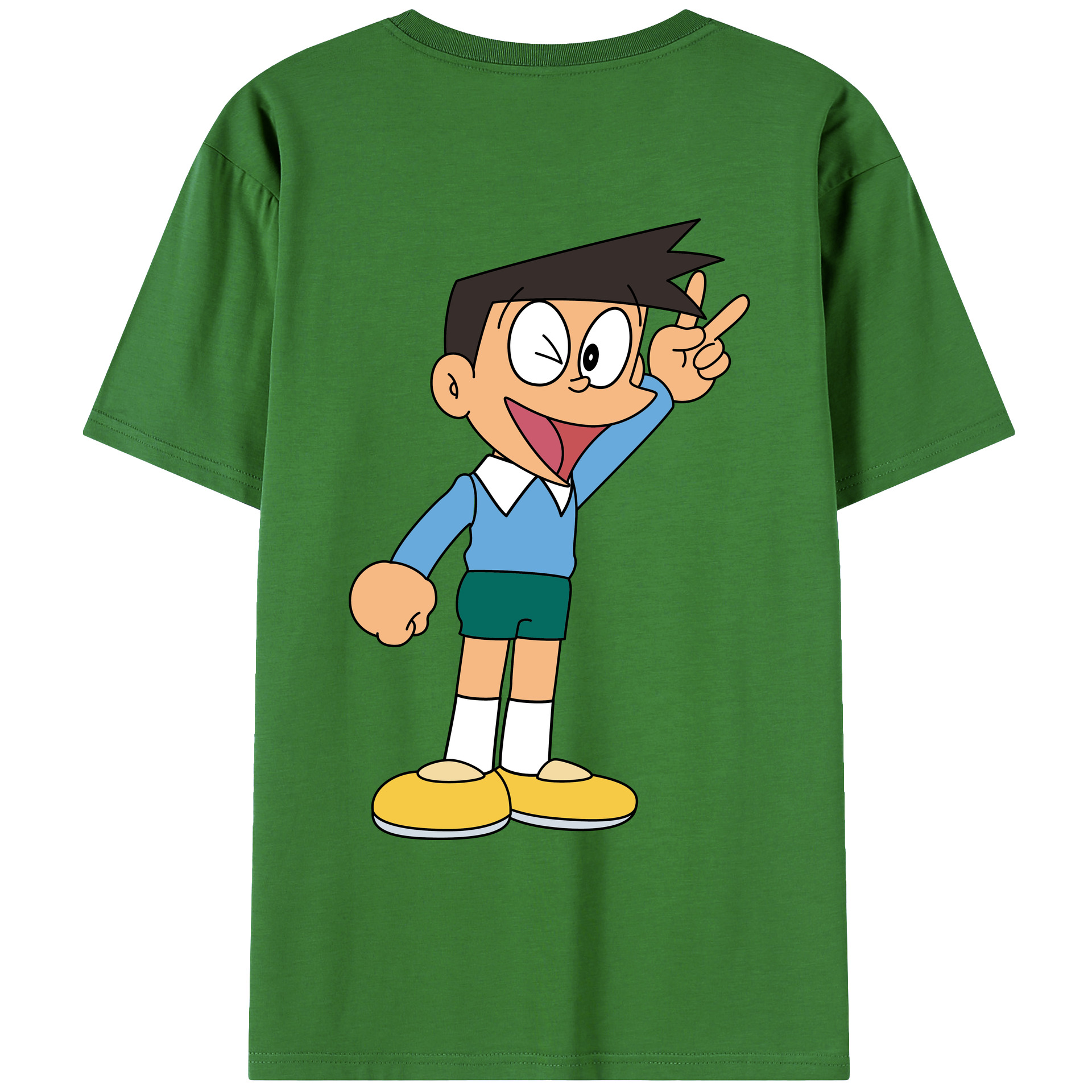 （画像用） ドラえもん 骨川 スネ夫 Doraemon Honekawa Suneo レディース半袖Tシャツ(バックプリント)